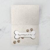 foto van hondenpootjes voor verjaardag kaart (Binnen)