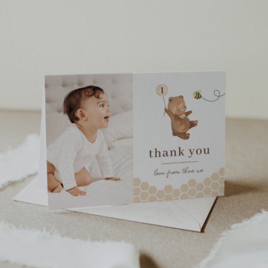 Foto van Honey Beer First Bee Day Hartelijk dank Bedankkaart