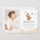 Foto van Honey Beer First Bee Day Hartelijk dank Kaart (Voorkant)