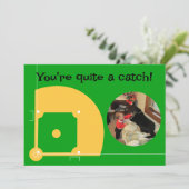 Foto van honkbal kind klas valentine  feestdagenkaart (Staand voorkant)