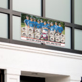Foto van honkbalteam spandoek (Buitenkant Gebouw)