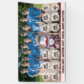 Foto van honkbalteam spandoek (Verticaal)