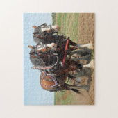 Foto van Horse Clydesdale Farming Legpuzzel (Verticaal)