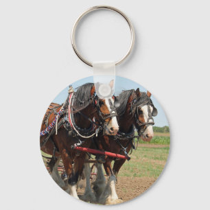 Foto van Horse Clydesdale Farming Sleutelhanger
