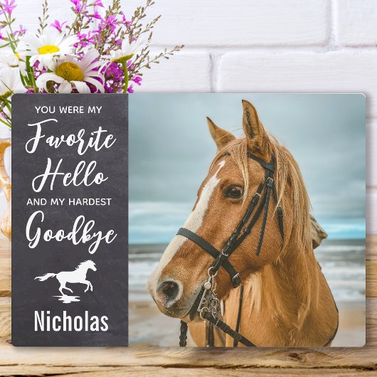 Foto van Horse Memorial Equine Fotoplaat