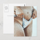 Foto van Hot Summer Bikini Beach Briefkaart (Voorkant / Achterkant)