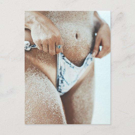 Foto van Hot Summer Bikini Beach Briefkaart (Voorkant)