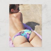 Foto van Hot Summer Bikini Beach Briefkaart (Voorkant)