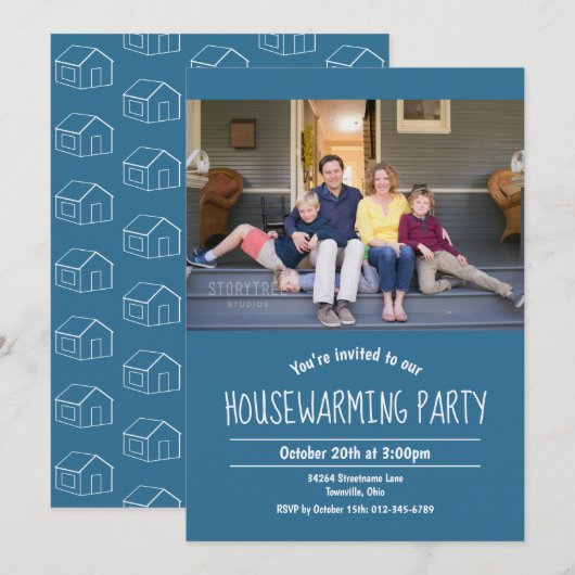 Foto van Housewarming Invitation Kaart (Voorkant / Achterkant)
