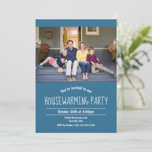 Foto van Housewarming Invitation Kaart (Staand voorkant)