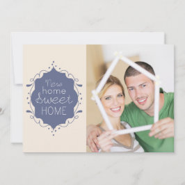 Foto van Housewarming Party: Uitnodiging/blauw Kaart