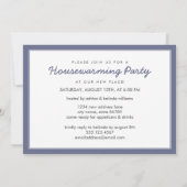Foto van Housewarming Party: Uitnodiging/blauw Kaart (Achterkant)