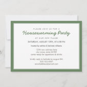 Foto van Housewarming Party: Uitnodiging/Groen Kaart (Achterkant)