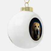 Foto van huisdier keramische bal ornament (Links)