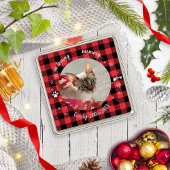 Foto van huisdierherdenking met liefdevolle herinn metalen ornament