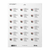 Foto van Hummingbird Flying Etiket (Full Sheet)