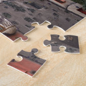 Foto van Hundertwasser in Wenen Legpuzzel (Zijkant)