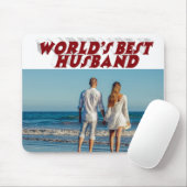 Foto van Husband met tekst van de Bourgogne Muismat (Met muis)