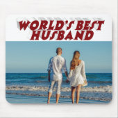 Foto van Husband met tekst van de Bourgogne Muismat (Voorkant)