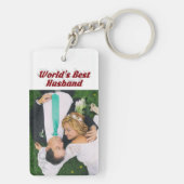 Foto van Husband met tekst van de Bourgogne Sleutelhanger (achterkant)