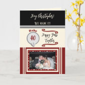 Foto van Husband ruby, foto van zwarte crème van 4 Kaart (Gele Bloem)