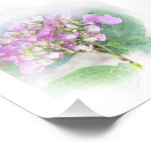 Foto van Hydrangea Vignette Afdruk (Hoek)