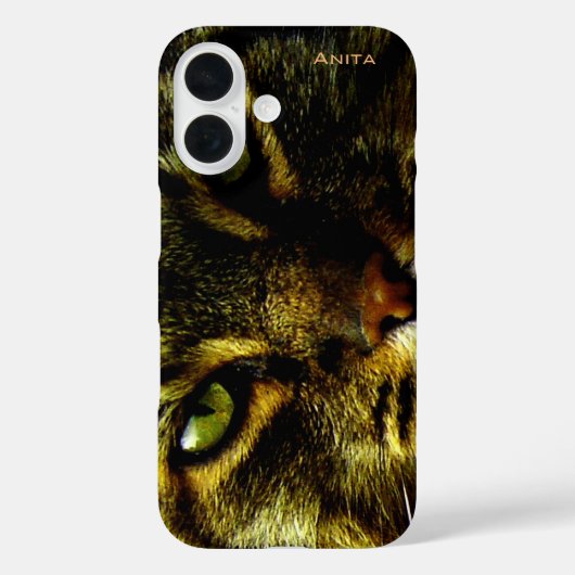 Foto van hypnotiserende ogen van kat Case-Mate iPhone case (Achterkant)