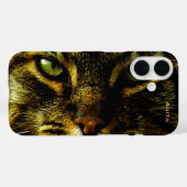 Foto van hypnotiserende ogen van kat Case-Mate iPhone case (Achterkant (horizontaal))