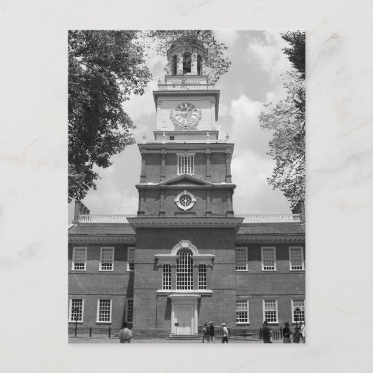 Foto van Independence Hall in Philadelphia Briefkaart (Voorkant)