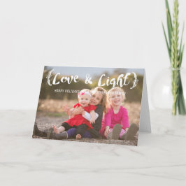 Foto van Ivory Elegant Sketting Love & Light Holid Feestdagen Kaart
