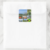 Foto van Jamaica Vierkante Sticker (Tas)