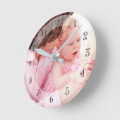 Foto van je familie ronde klok (Hoek)