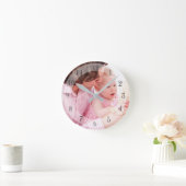 Foto van je familie ronde klok (Huis)