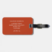 Foto van je favoriete familie bagagelabel (Achterkant horizontaal)