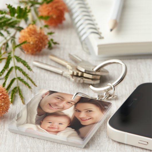 Foto van je favoriete familie sleutelhanger (Voorkant Rechts)