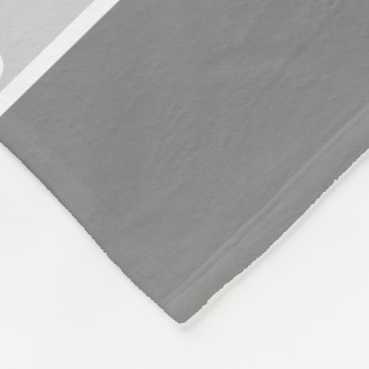 Foto van je huisdier op grijs met poten en naam fleece deken (Hoek)