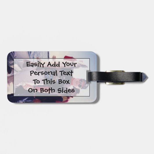 Foto van je Record Fish Bagagelabel (Achterkant horizontaal)