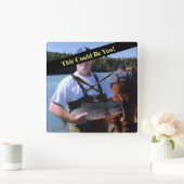 Foto van je Record Fish Vierkante Klok (Huis)