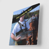 Foto van je Record Fish Vierkante Klok (Hoek)