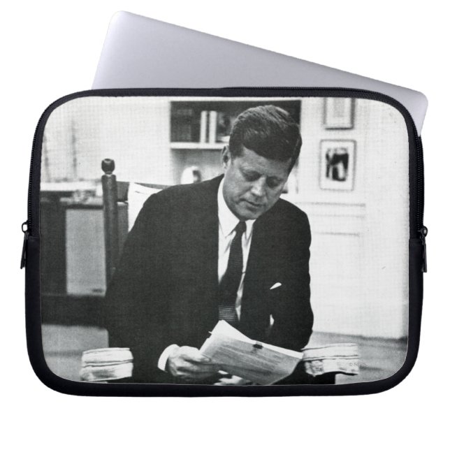 Foto van John F. Kennedy 2 Laptop Sleeve (Voorkant)