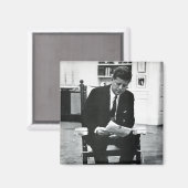 Foto van John F. Kennedy 2 Magneet (Voorkant / Achterkant)