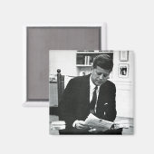 Foto van John F. Kennedy 2 Magneet (Voorkant / Achterkant)