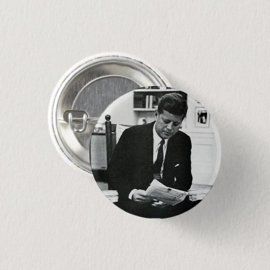 Foto van John F. Kennedy 2 Ronde Button 3,2 Cm (Voorkant /achterkant)