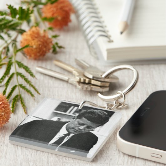 Foto van John F. Kennedy 2 Sleutelhanger (Voorkant Rechts)