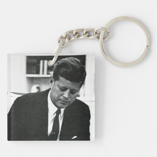 Foto van John F. Kennedy 2 Sleutelhanger (Achterkant)