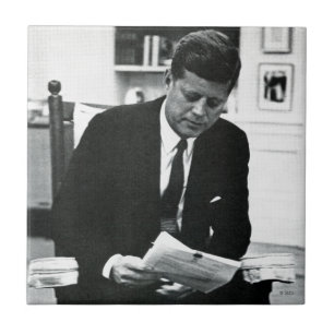 Foto van John F. Kennedy 2 Tegeltje