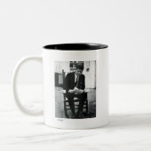 Foto van John F. Kennedy 2 Tweekleurige Koffiemok (Links)