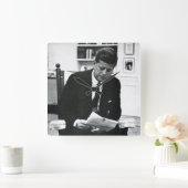 Foto van John F. Kennedy 2 Vierkante Klok (Huis)