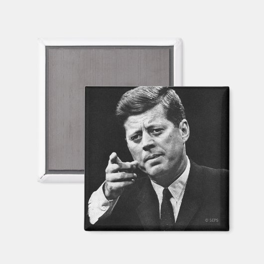Foto van John F. Kennedy 3 Magneet (Voorkant / Achterkant)