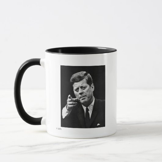 Foto van John F. Kennedy 3 Mok (Links)
